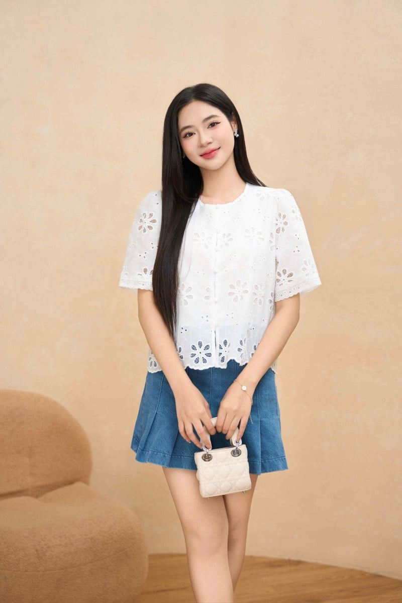 mix chân váy mùa hè