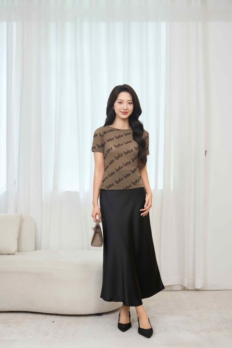 mix chân váy mùa hè