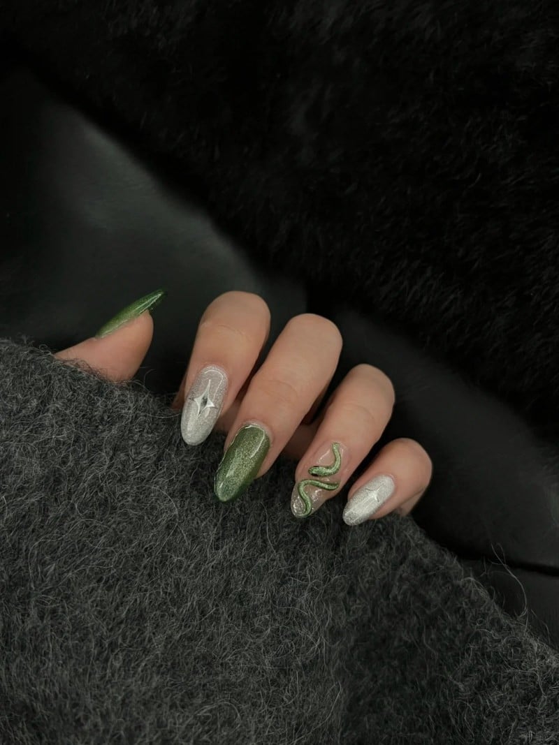 mẫu nail rắn