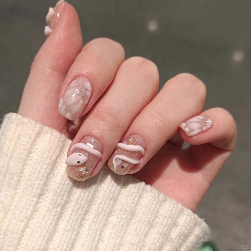 mẫu nail rắn