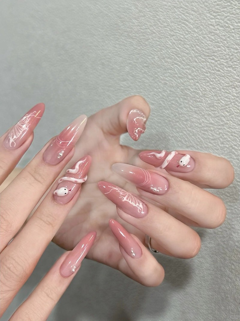 mẫu nail rắn