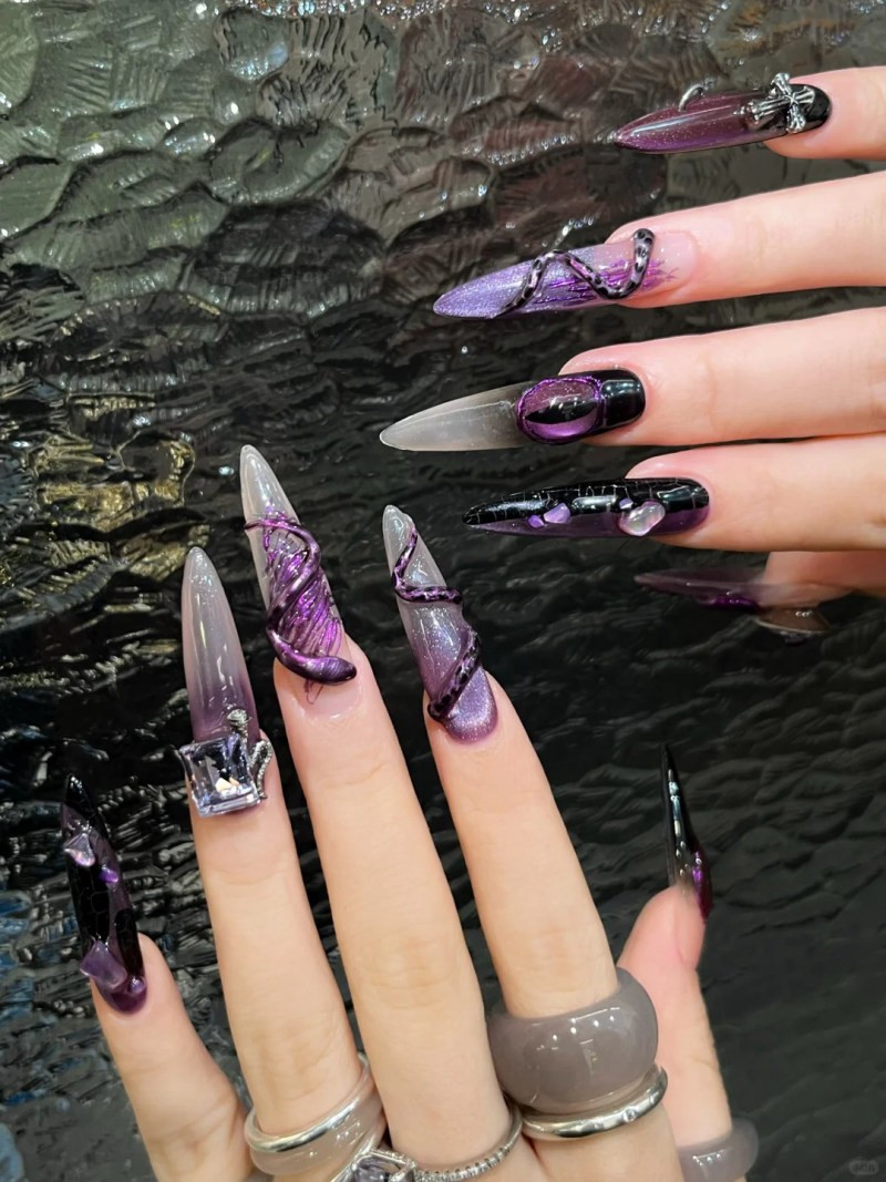 mẫu nail rắn