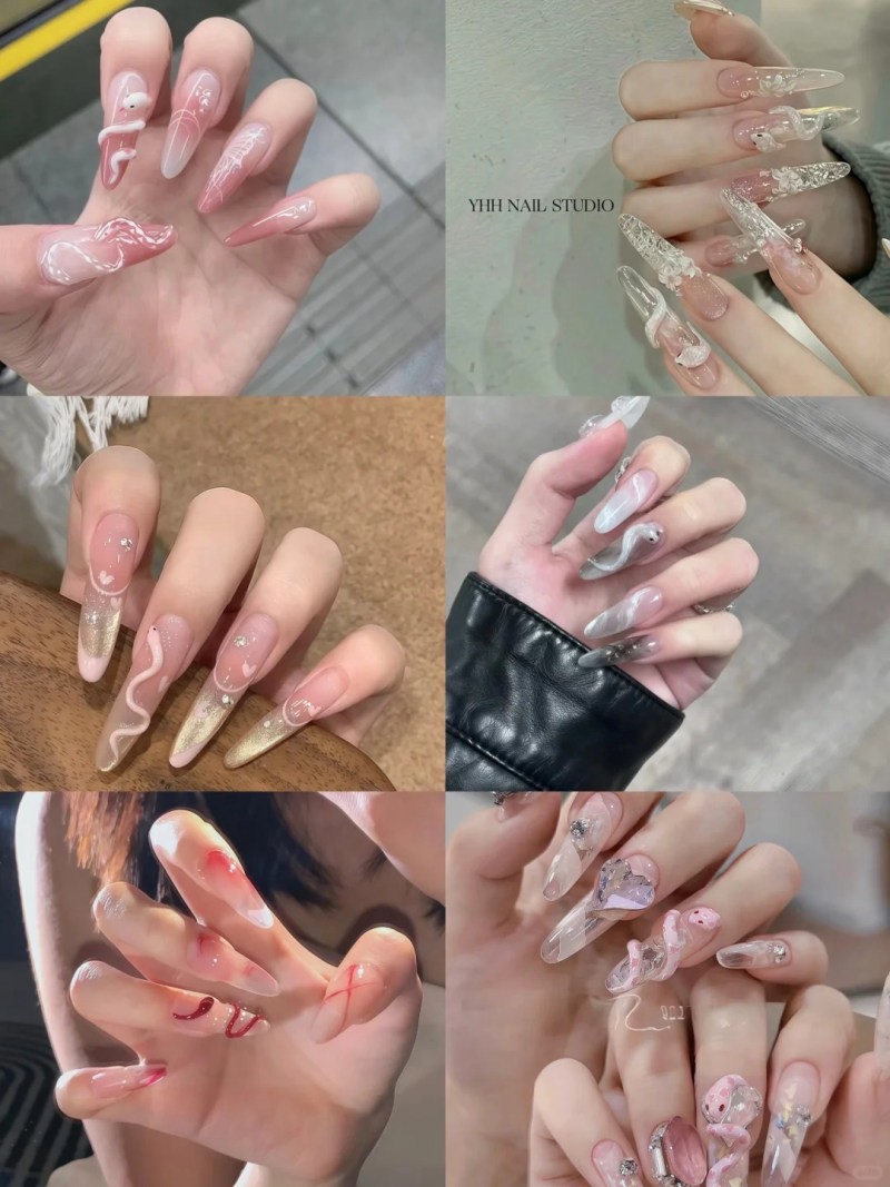 mẫu nail rắn