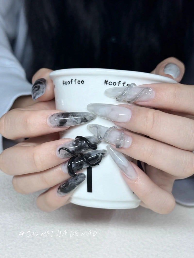 mẫu nail rắn