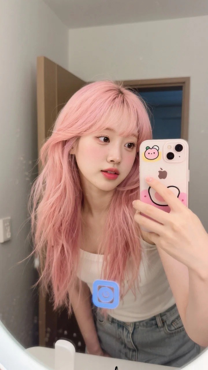 tóc màu nâu hồng trà