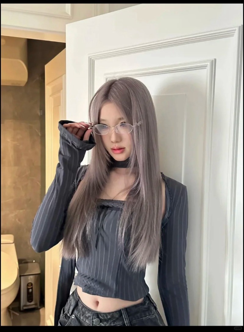 tóc màu nâu trà sữa xám khói