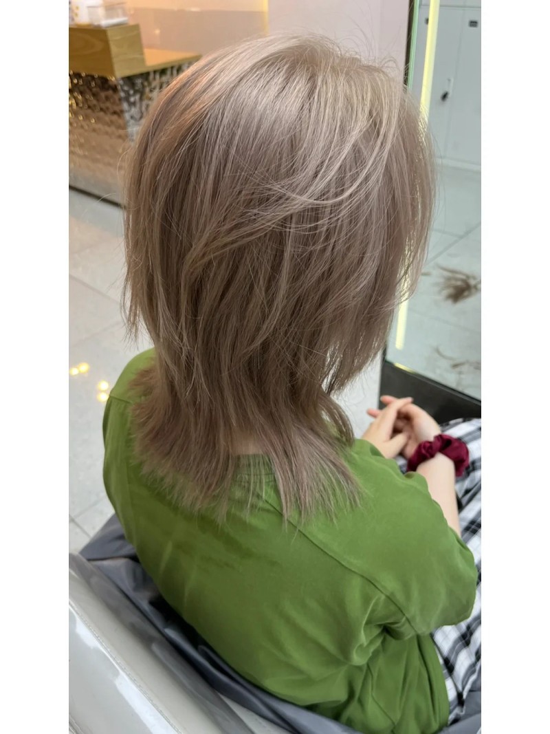 tóc màu nâu trà sữa xám khói