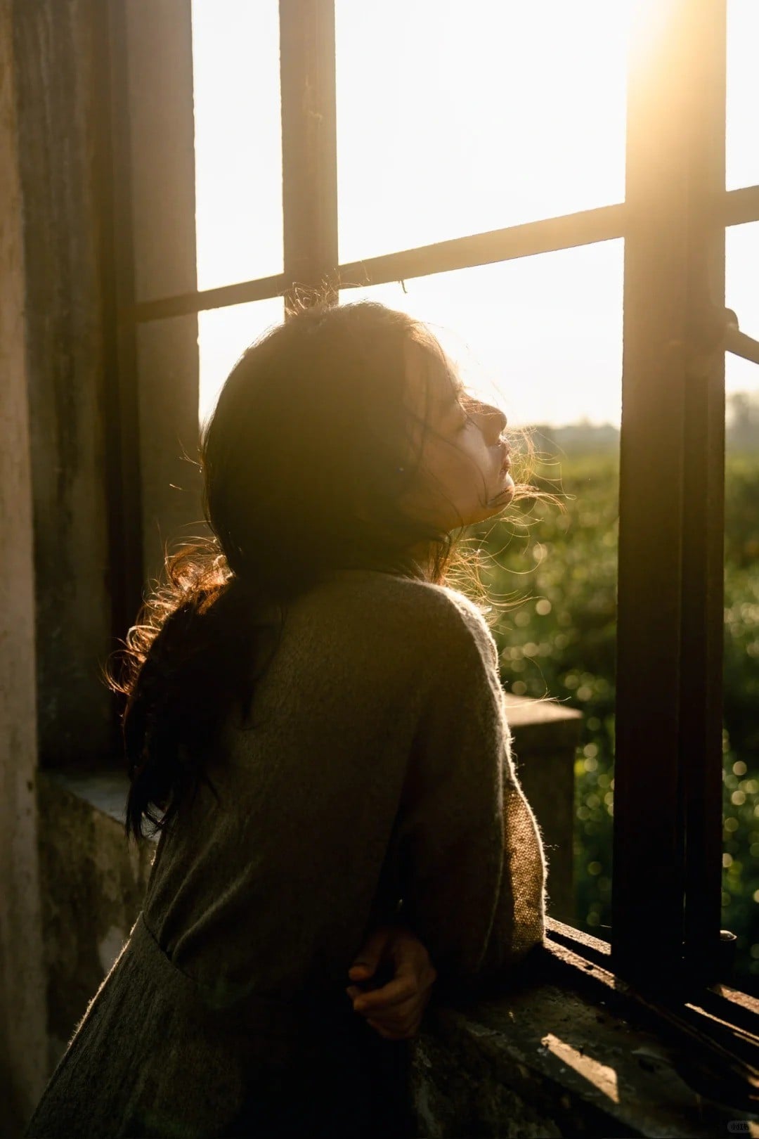 17. Tựa vào cửa sổ đón nắng mai