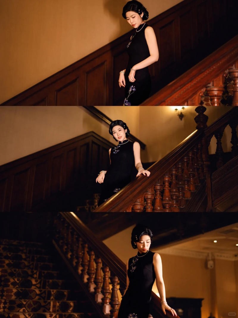 Tư thế hoài cổ với trang phục truyền thống