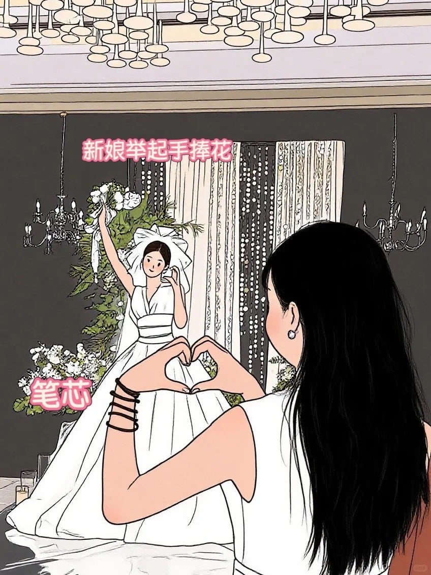 18. Tư thế tạo hình trái tim từ xa