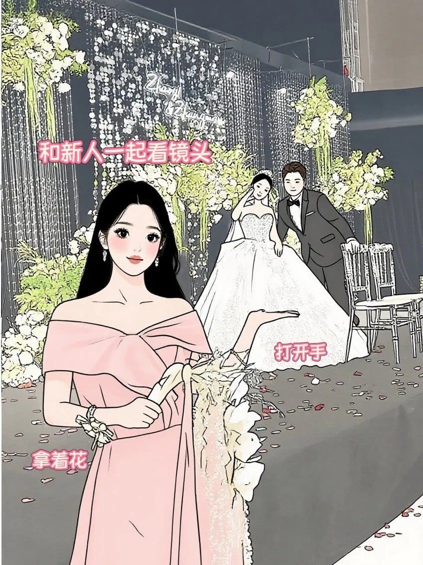 21. Tư thế chụp cùng cô dâu và chú rể