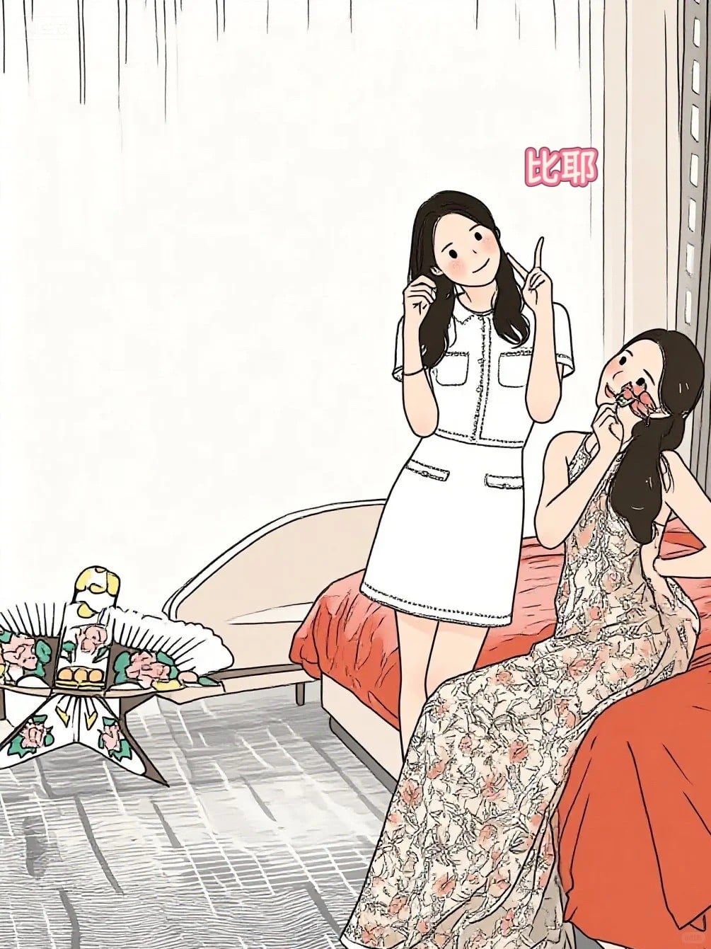 31. Tư thế bạn giơ tay chữ V