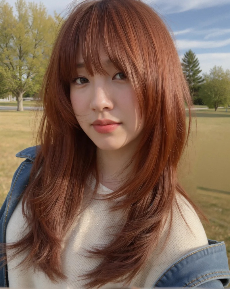 tóc màu nâu cam