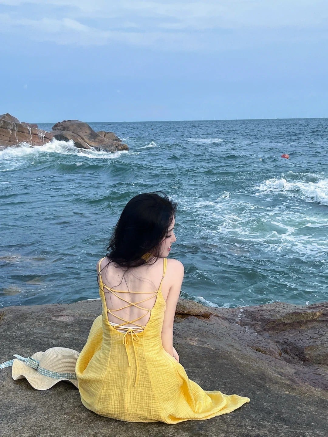Váy Maxi Vàng Chanh Đan Dây Summer Vibes