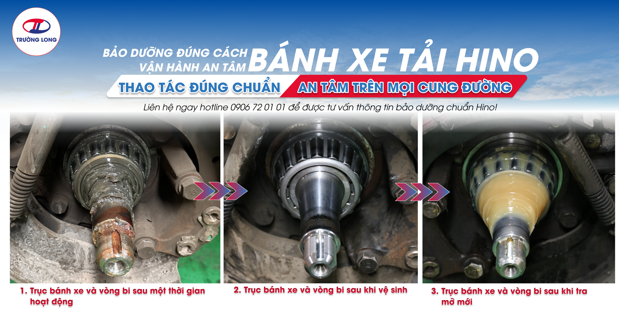 vệ sinh moay-ơ bánh xe
