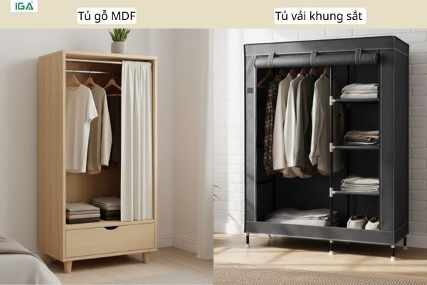 chất liệu tủ quần áo