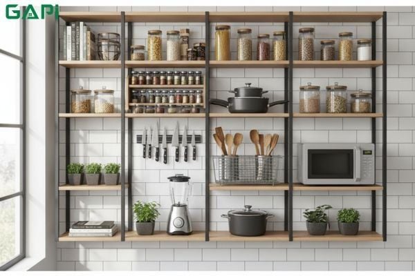 công dụng kệ đa năng nhà bếp