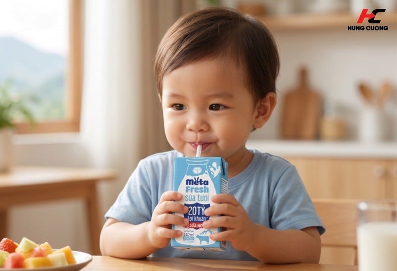 Meta Fresh giúp bé tăng cân theo một cơ chế tự nhiên, khỏe mạnh và bền vững (hình sử dụng AI)