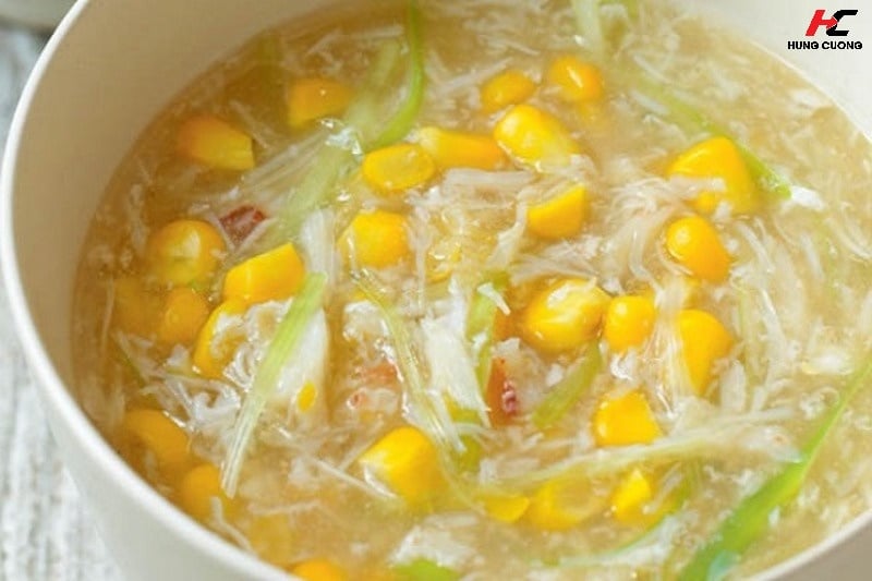 Súp gà ngô non dễ tiêu