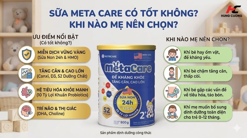 sữa metacare có tốt không, khi nào mẹ nên chọn