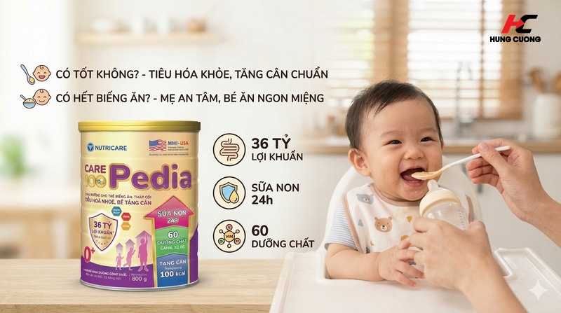 sữa care 100 pedia có tốt không
