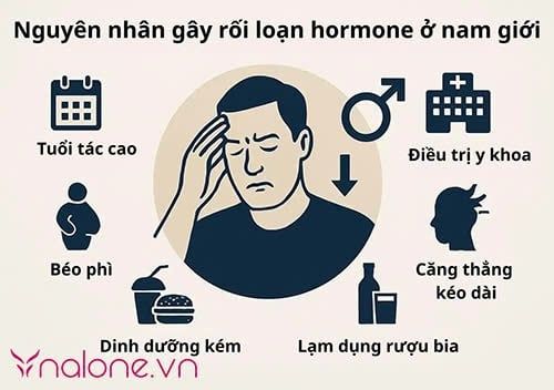 nguyên nhân dẫn đến rối loạn tiết tố nam là gì