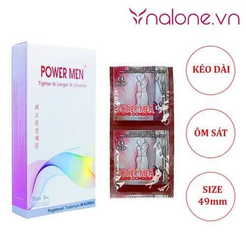 Top 10 Bao cao su size nhỏ kéo dài thời gian gồm Power Men Tighter Longer Ultrathin