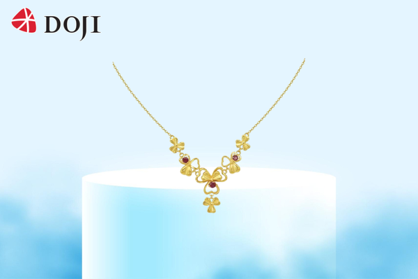 Mẫu dây liền mặt DOJI BLN0003980A1RU1 sở hữu nét đẹp duyên dáng, kiêu sa và tràn đầy năng lượng may mắn