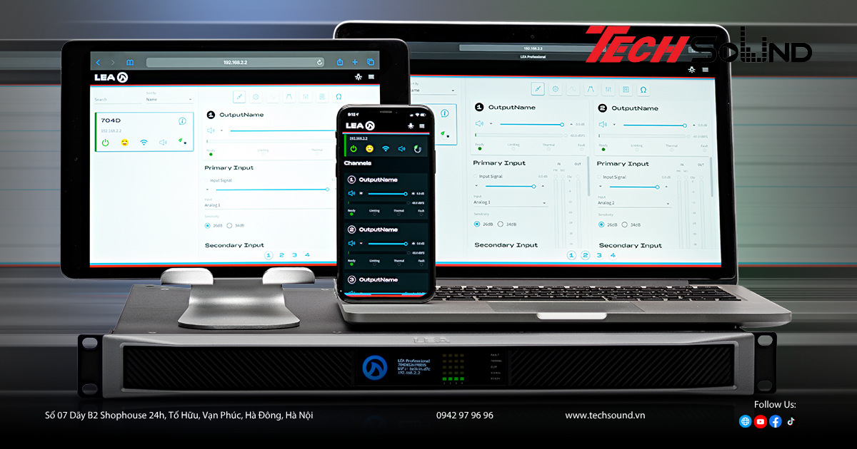 Đánh giá chi tiết amplifier LEA Professional CS1504