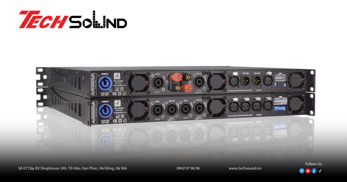 Đánh giá chi tiết công suất 1U 4Acoustic SX44000 (4 Kênh 1100W)