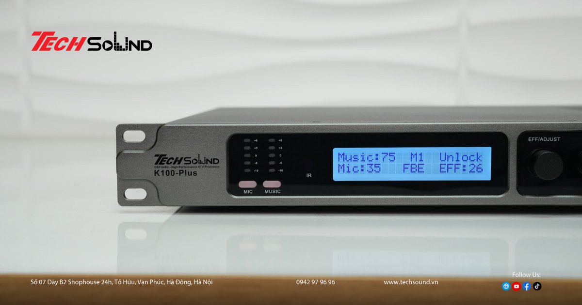 Trải nghiệm setup hoàn hảo với vang số K100 Plus Ver2 – Tối ưu âm thanh từng không gian