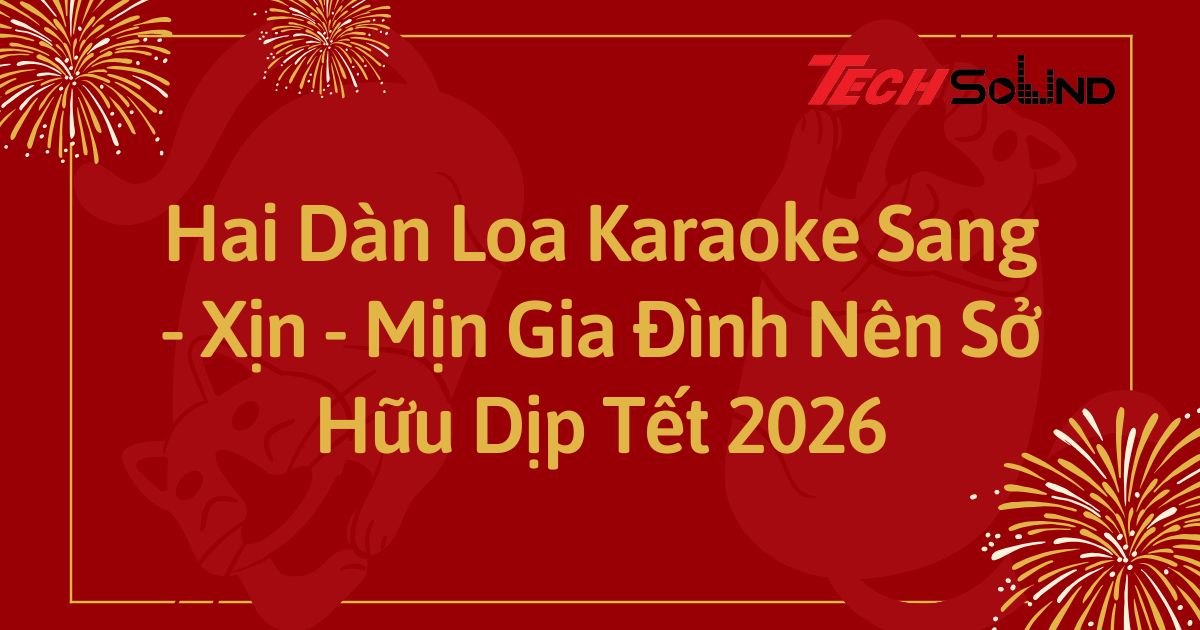Hai Dàn Loa Karaoke Sang - Xịn - Mịn Gia Đình Nên Sở Hữu Dịp Tết 2026