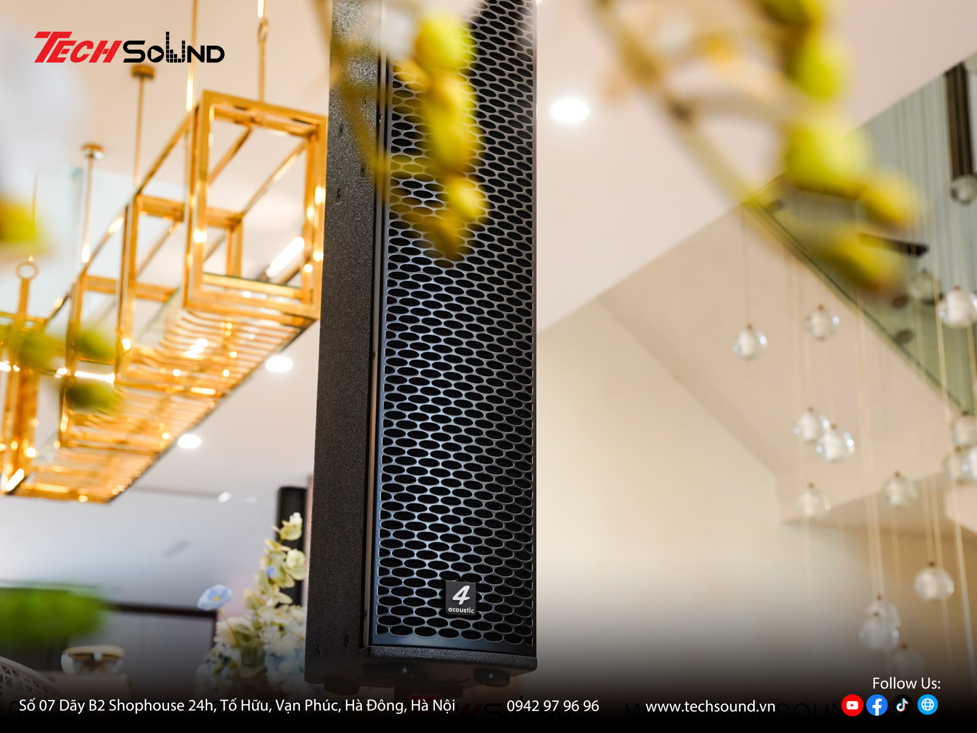 Khám phá loa column 4Acoustic PCS-605: Giải pháp âm thanh tối ưu cho không gian hiện đại