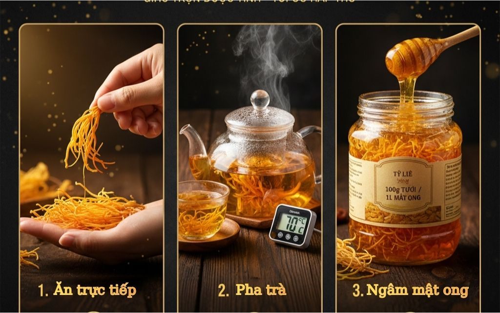 Cach su dung, bao quan nam Dong trung ha thao dung cach.