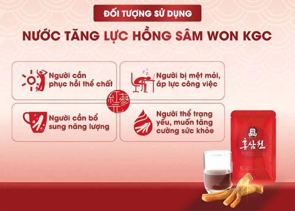 Nước Hồng Sâm Won KGC Cao Cấp - Hộp 30 gói x 70ml