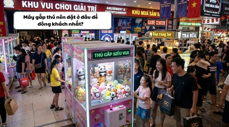 máy gắp gấu bông