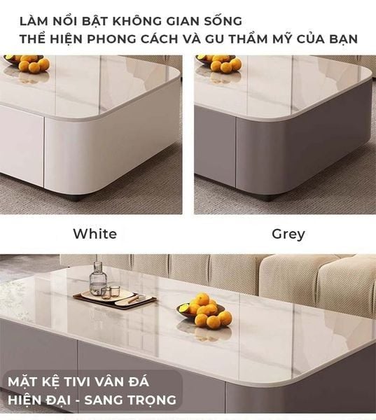 bàn trà sofa mặt vân gỗ
