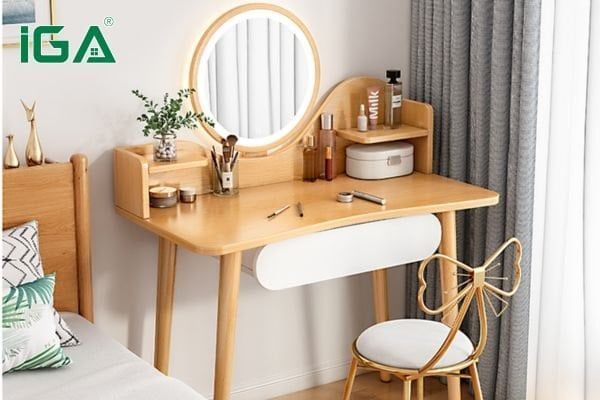 ưu điểm bàn trang điểm gỗ đẹp