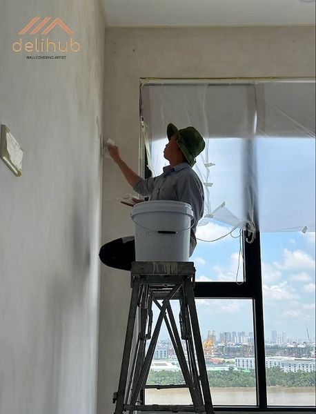 vệ sinh bề mặt sơn hiệu ứng