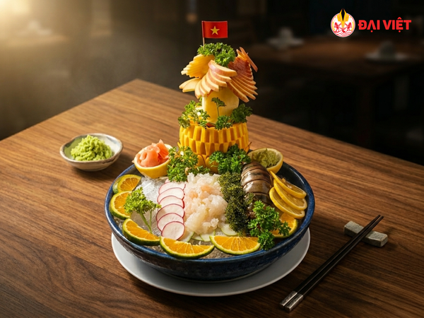 Sashimi tôm hùm bông