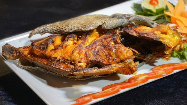 cá bò giáp nướng muối ớt