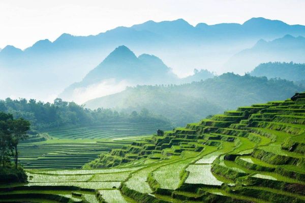 Mu Cang Chai is considered a paradise of terraced fields.