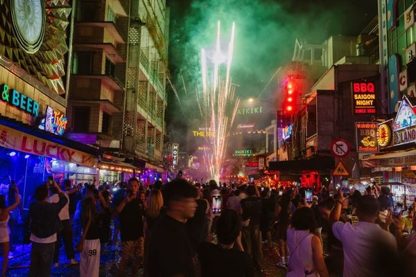 A memorable Countdown moment on Bui Vien Street