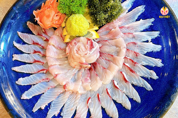 sashimi cá bò giáp