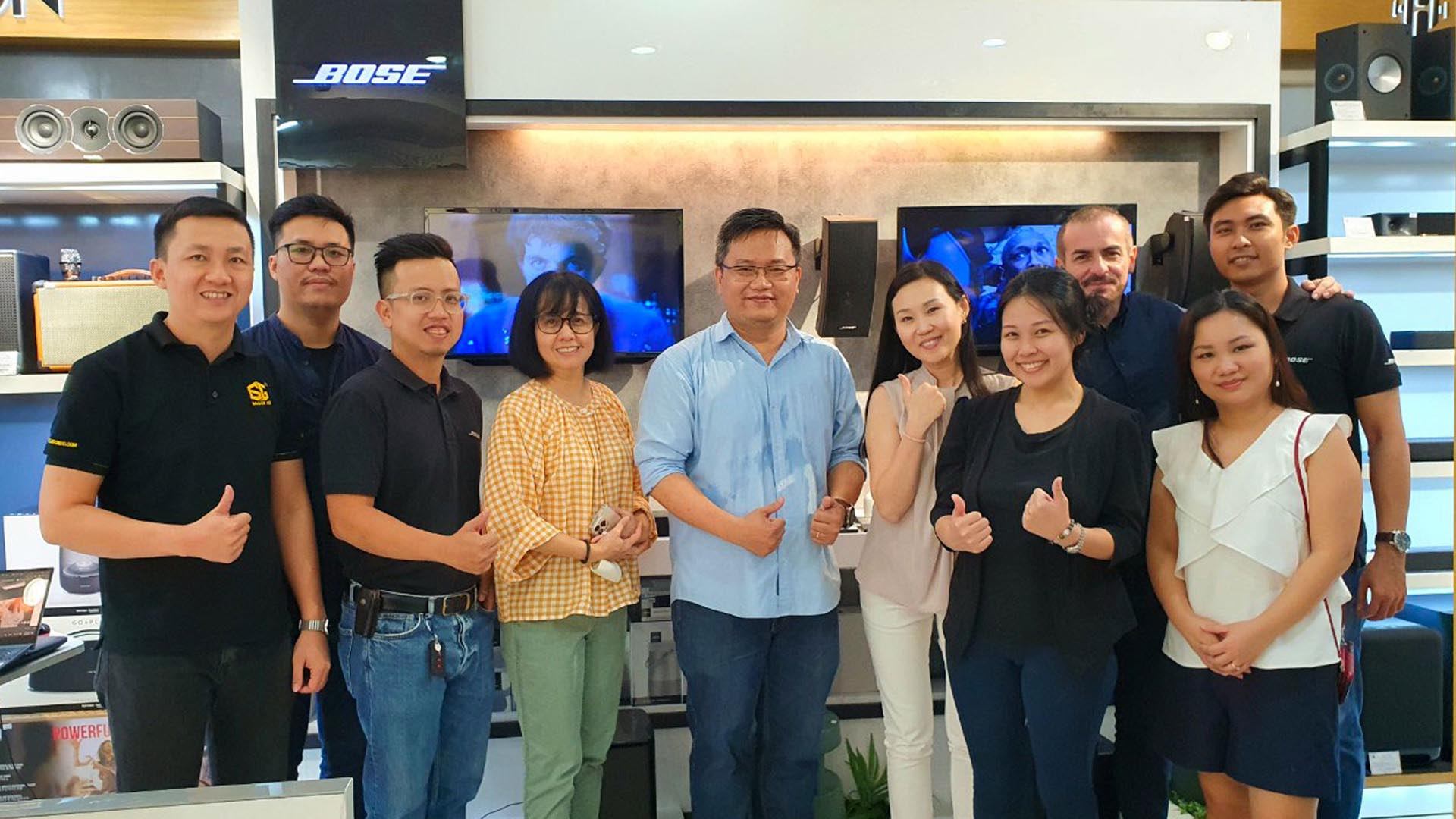 Đón tiếp Phái đoàn Đại diện Bose Consumer Electronics khu vực Đông Nam Á ghé thăm và tham quan Showroom Him Lam của SAIGON HD