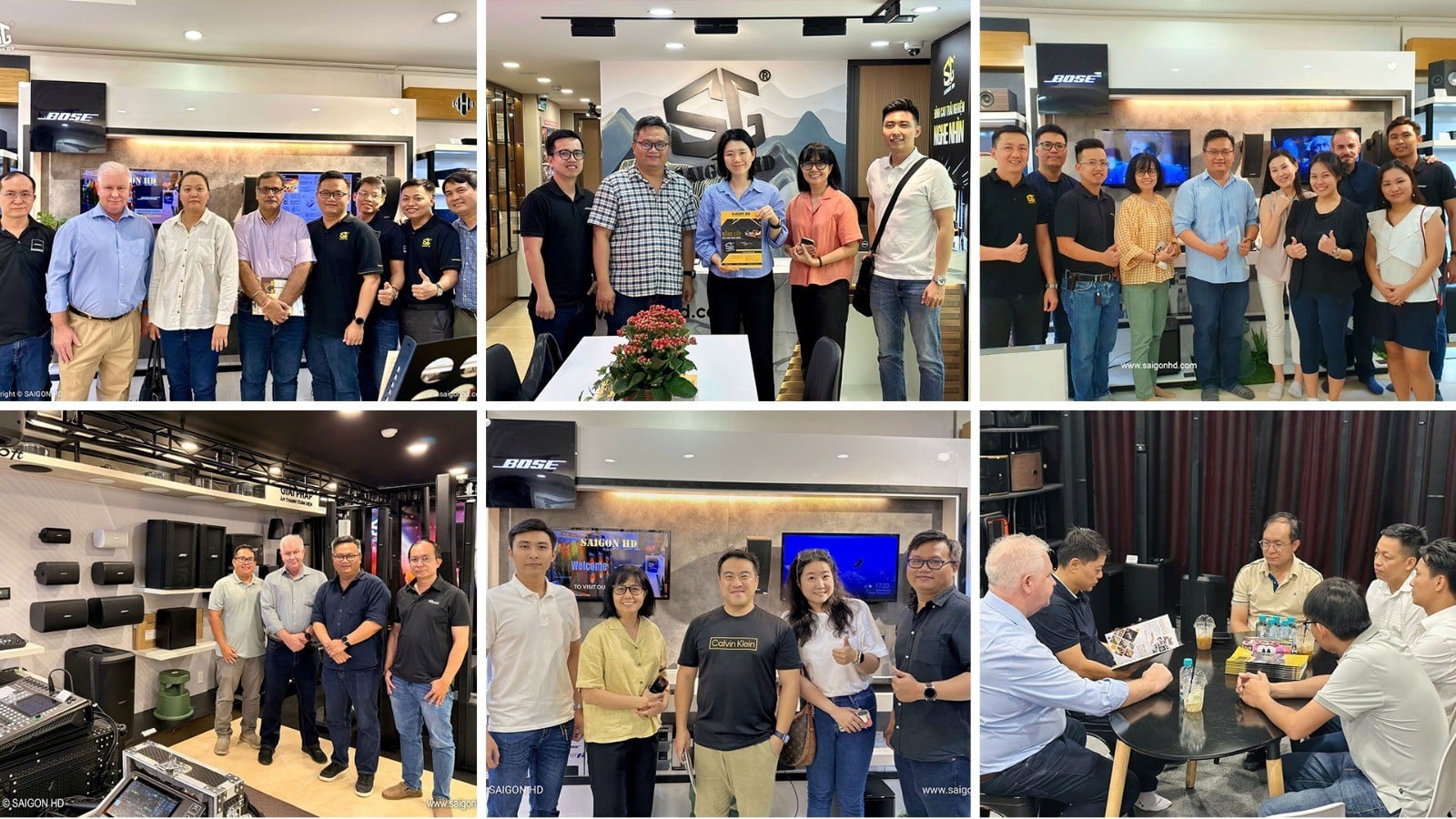 Đại diện Bose Consumer Electronics và Bose Professional thường xuyên ghé thăm và làm việc với SAIGON HD tại các showroom Him Lam & Vạn Kiếp