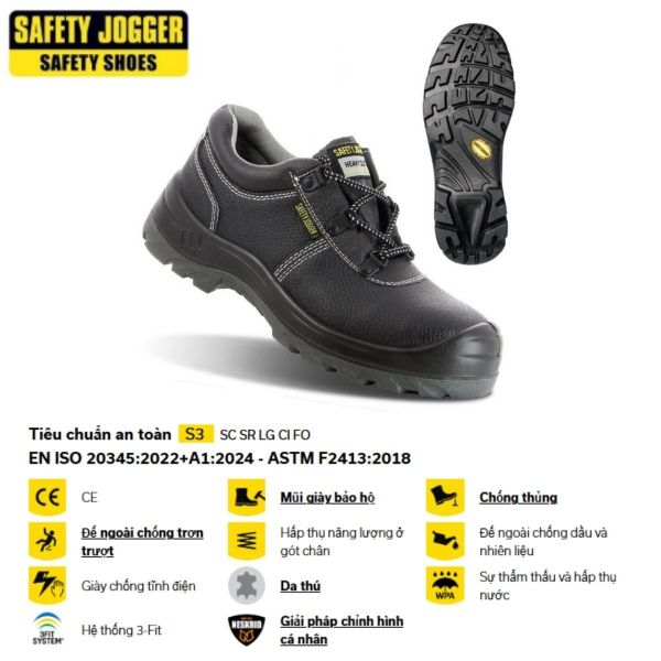 Giày bảo hộ Jogger Bestrun an toàn cho thợ mỏ