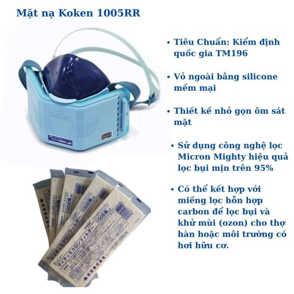 Mặt nạ phòng độc Koken 1005RR chính hãng giá rẻ tại Quảng Ninh