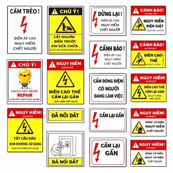Các kí hiệu, biển báo an toàn điện