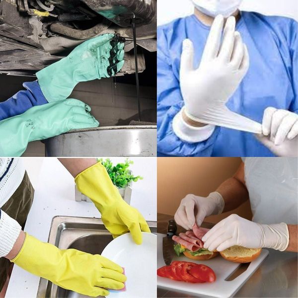 Môi trường sử dụng của găng tay cao su